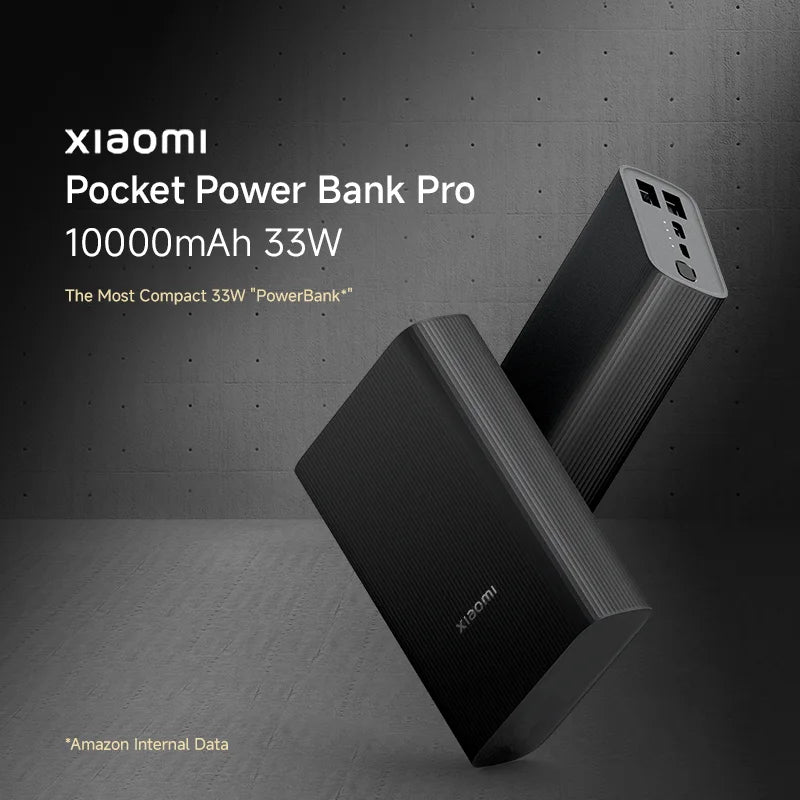 10000mAh 33W Pocket Power Bank #color_black