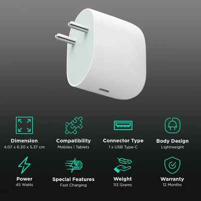 45W Pixel USB-C Power Adapter