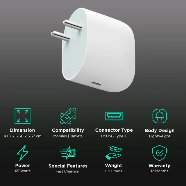 45W Pixel USB-C Power Adapter