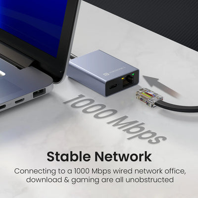 Mport 30M USB-C Ethernet Hub