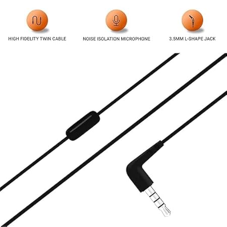 T50HI Wired In-Ear Earphone #color_black
