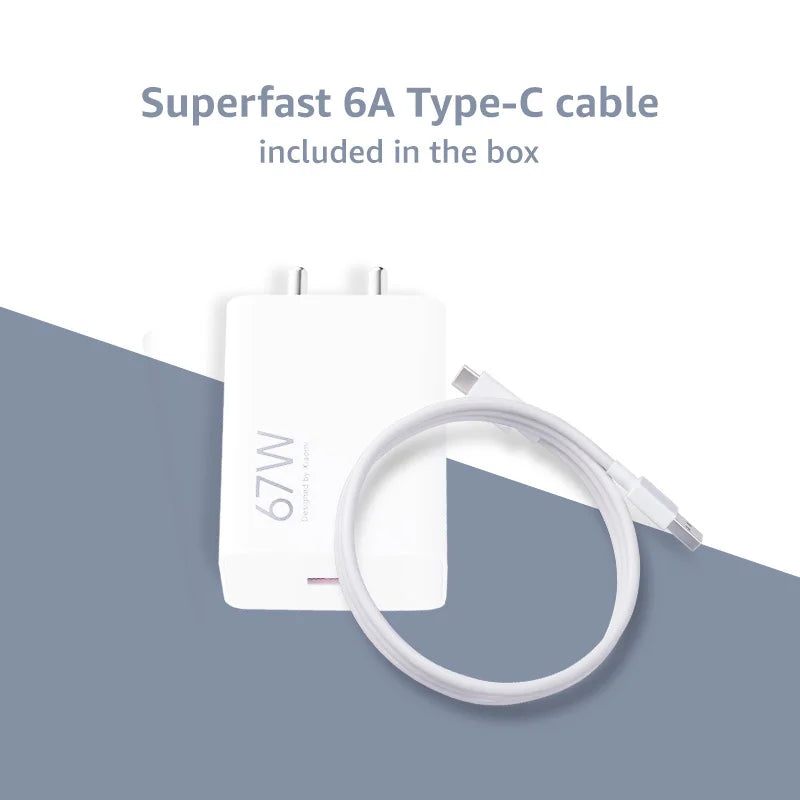 67W SonicCharge Power Adapter with USB Cable #color_white