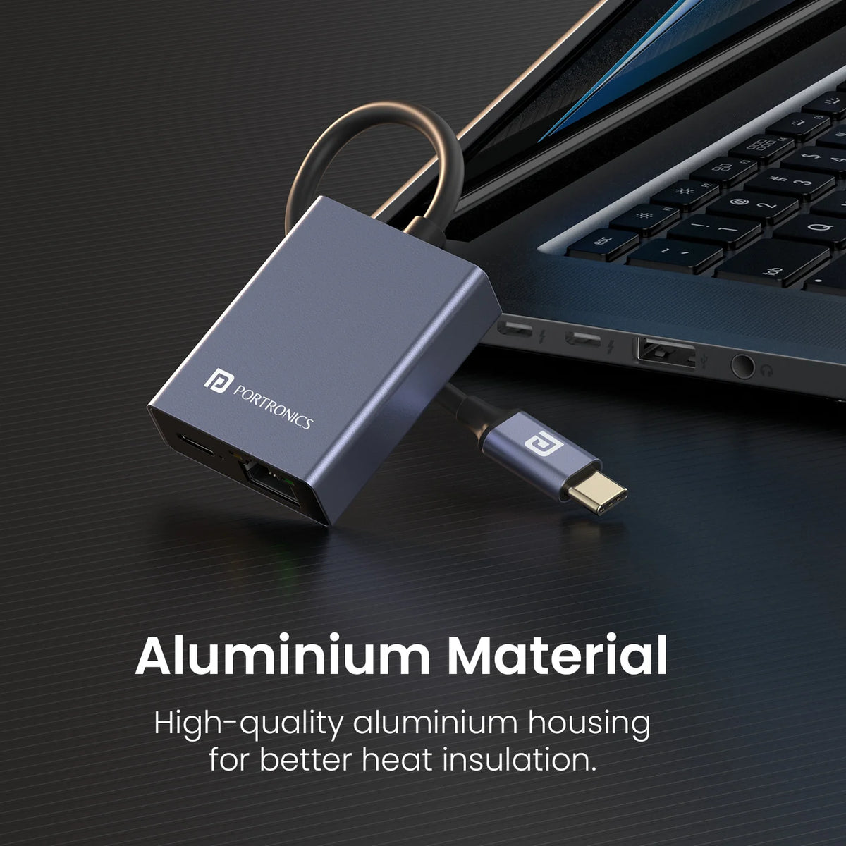 Mport 30M USB-C Ethernet Hub