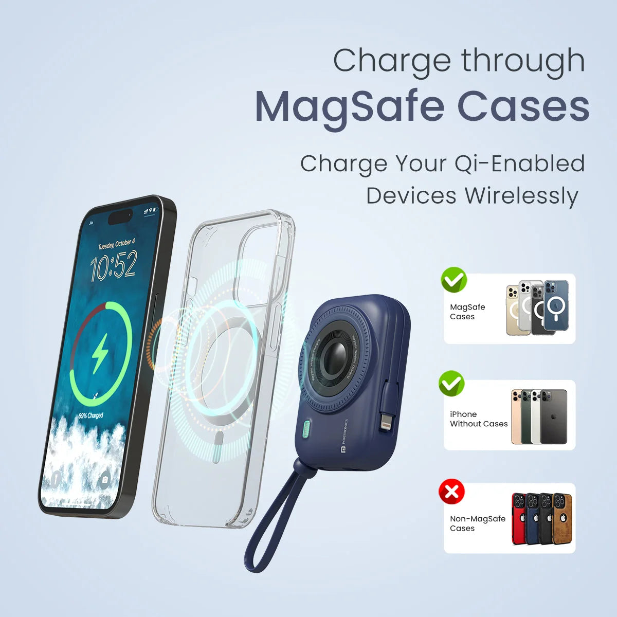 Power Shutter 10000mAh Wireless Powerbank