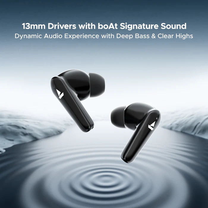 Airdopes 131 Elite ANC Wireless Earbuds #color_active-black
