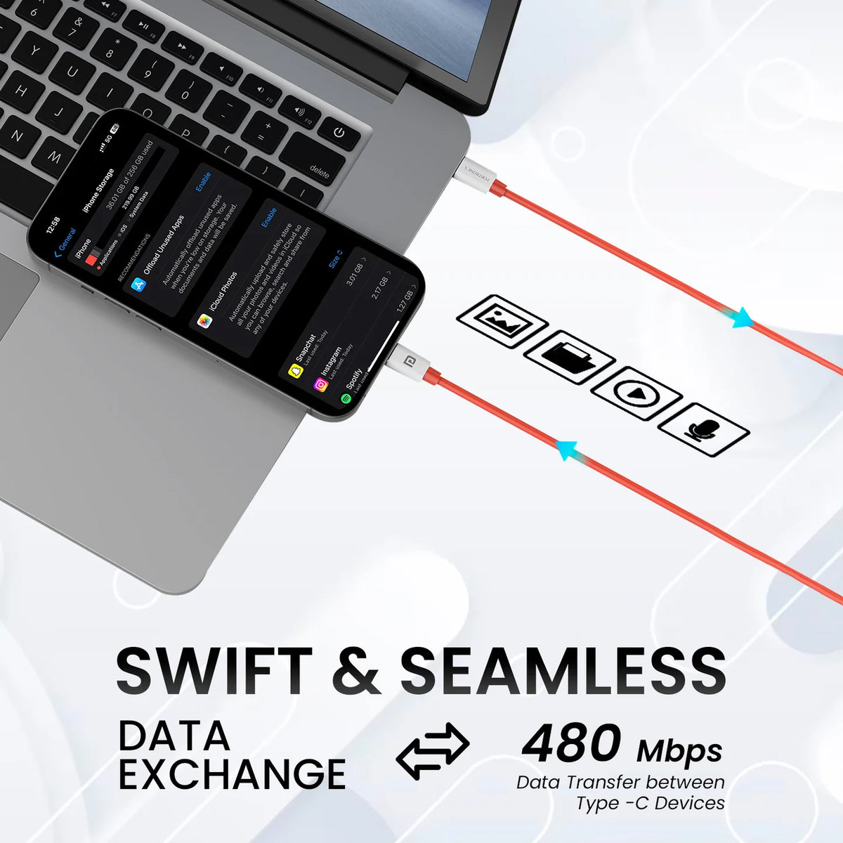 Konnect Dash Max 65W Type-C Cable