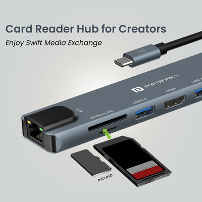 Mport 8 8-in-1 USB-C Hub