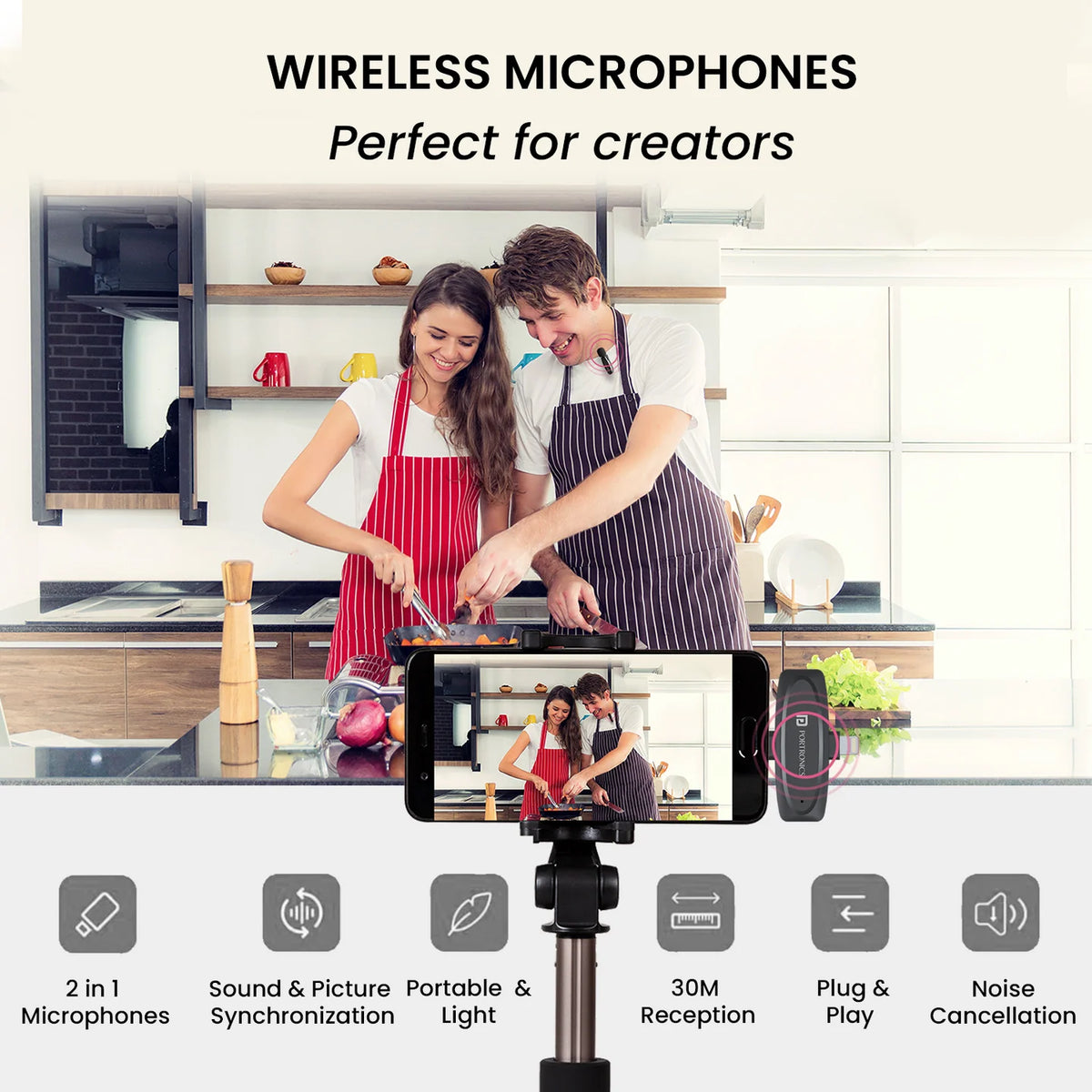 Vlogmate Wireless Lavalier Microphone Kit