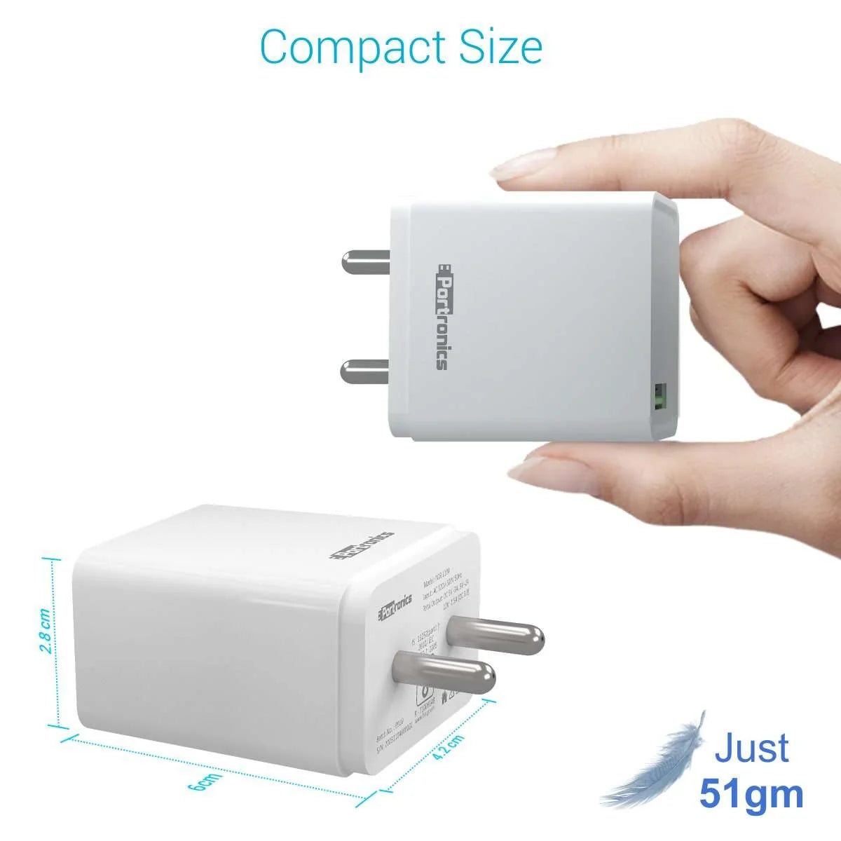 Adapto One 18W USB Fast Charger