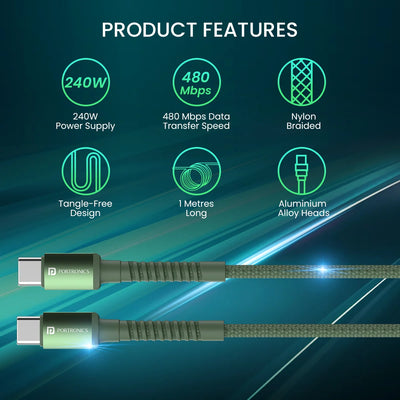 Konnect X 1M Type-C 240W Cable