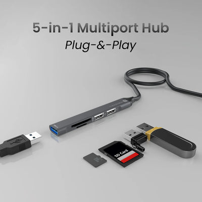 Mport 31 Plus 5-in-1 USB Hub