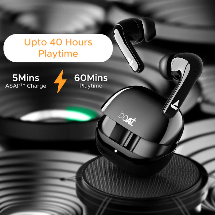 Airdopes 155 Wireless Earbuds #color_active-black