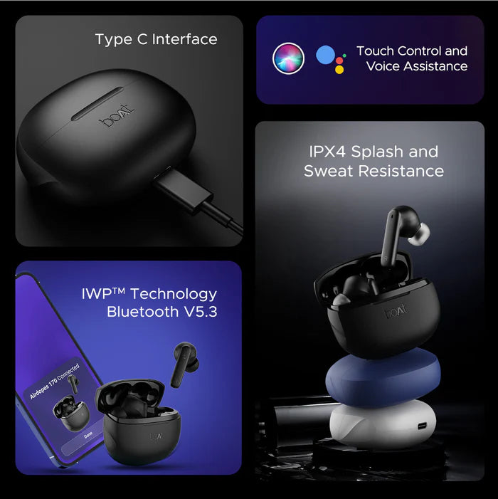 Airdopes 170 ANC Wireless Earbuds 
