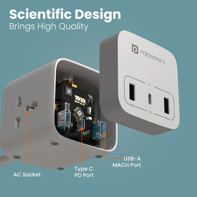 6-in-1 Desktop Power Strip Volt 20