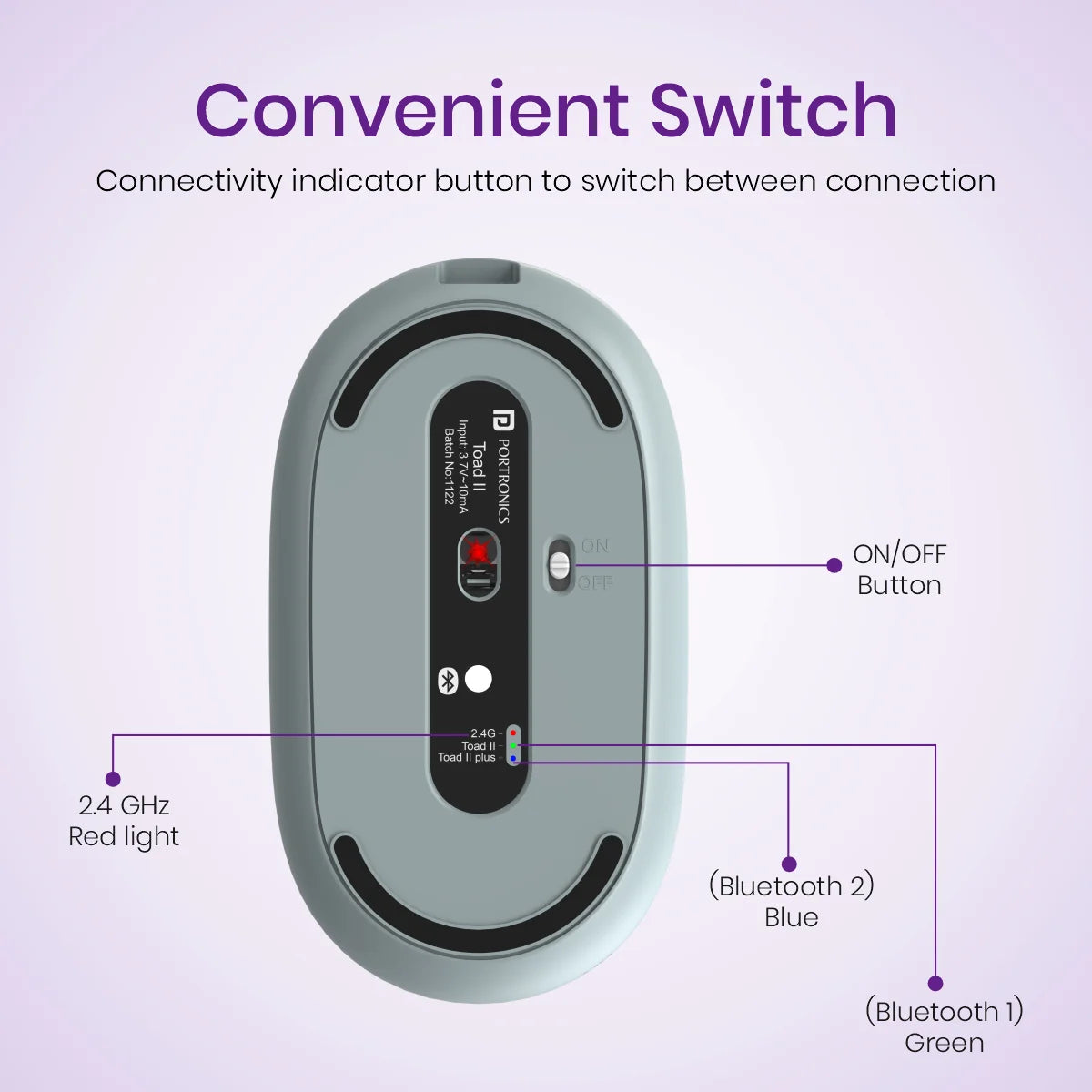 Toad II Dual Mode Wireless Mouse