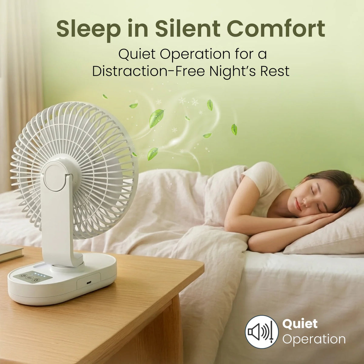 Airloop 4000mAh Automatic Oscillating Table Fan