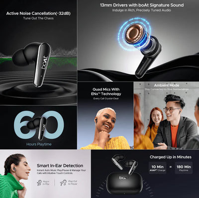 Airdopes 280 ANC Wireless Earbuds 