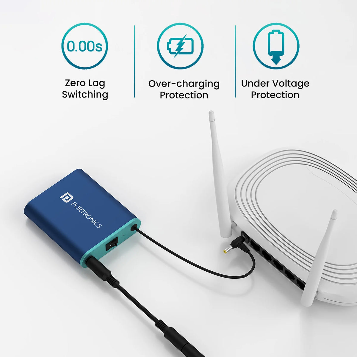 Power Plus 2000mAh Wi-Fi Router UPS