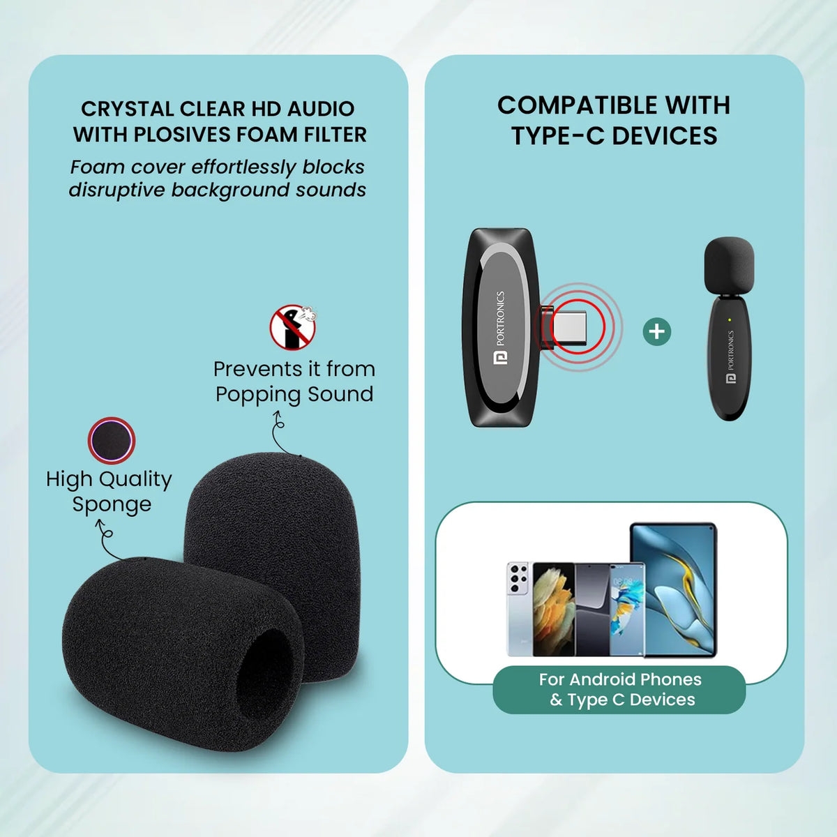 Dash 7 Type-C Wireless Lapel Microphone