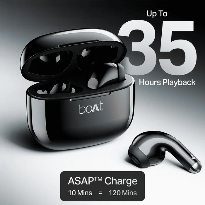 Airdopes 101v2 Wireless Earbuds #color_pitch-black