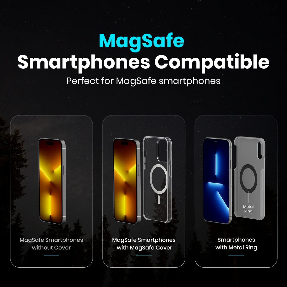 Mogun 4 Magnetic Car Phone Holder