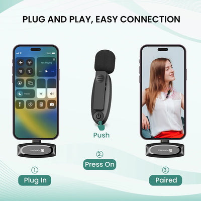 Dash 7 Type-C Wireless Lapel Microphone