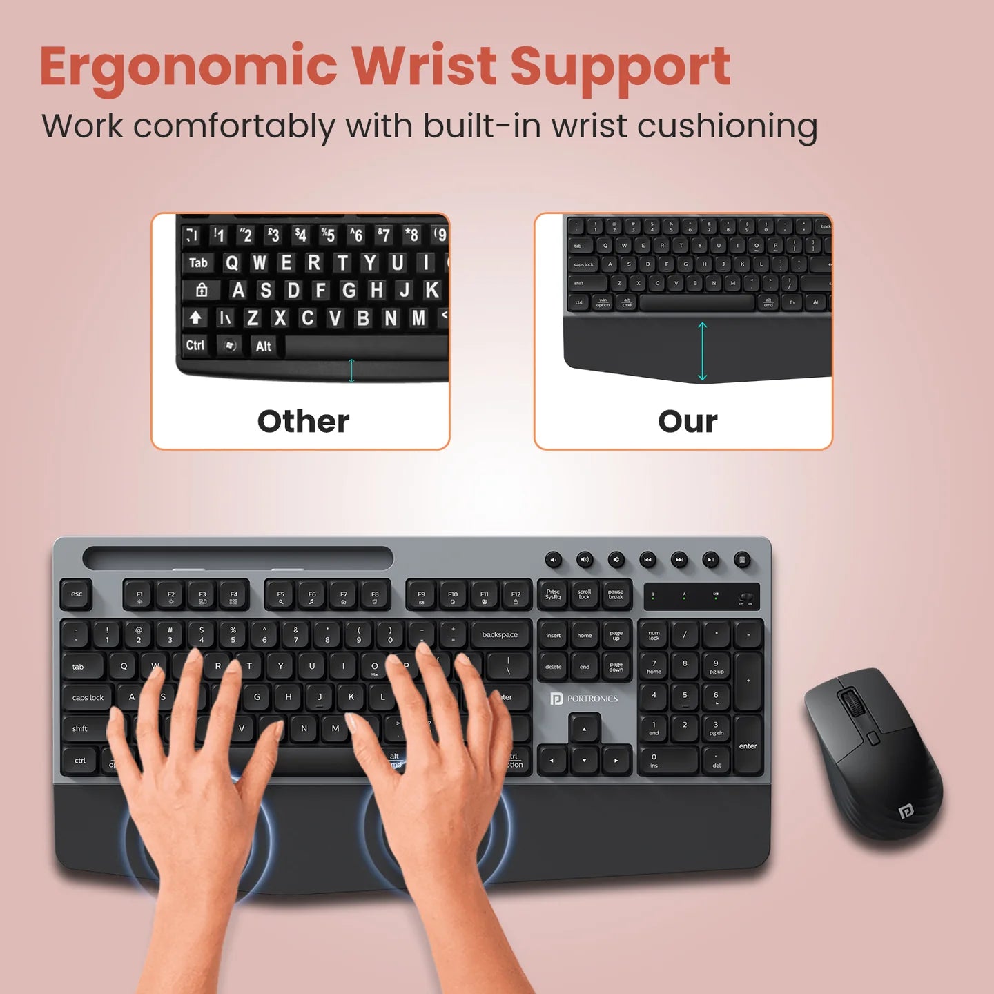 Key10 Wireless Keyboard Mouse