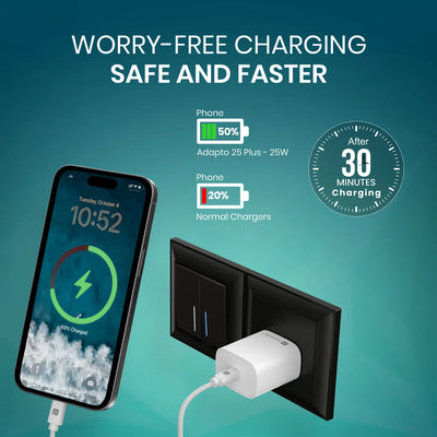 Adapto 25 Plus 25W Type-C Fast Charger