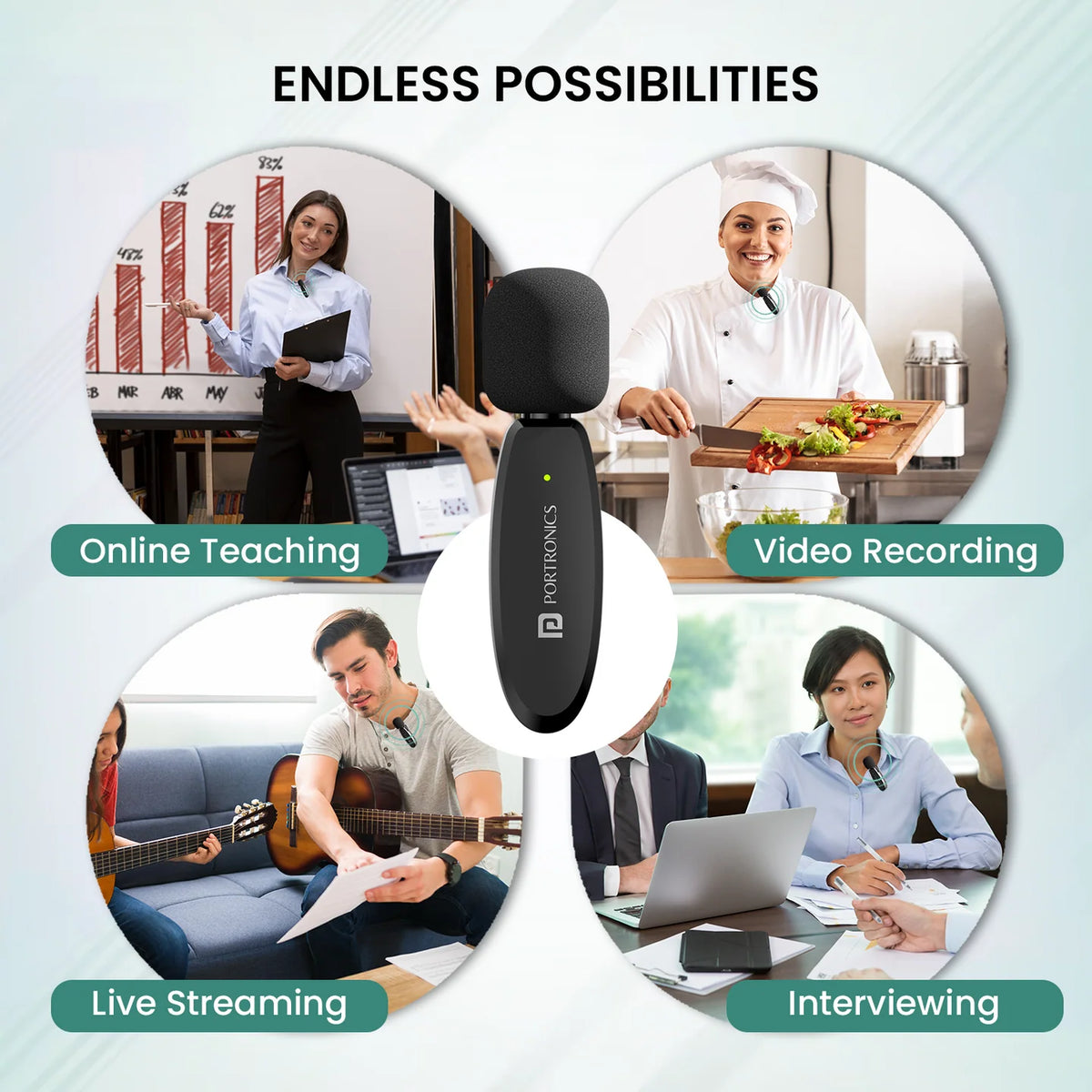Dash 7 Type-C Wireless Lapel Microphone