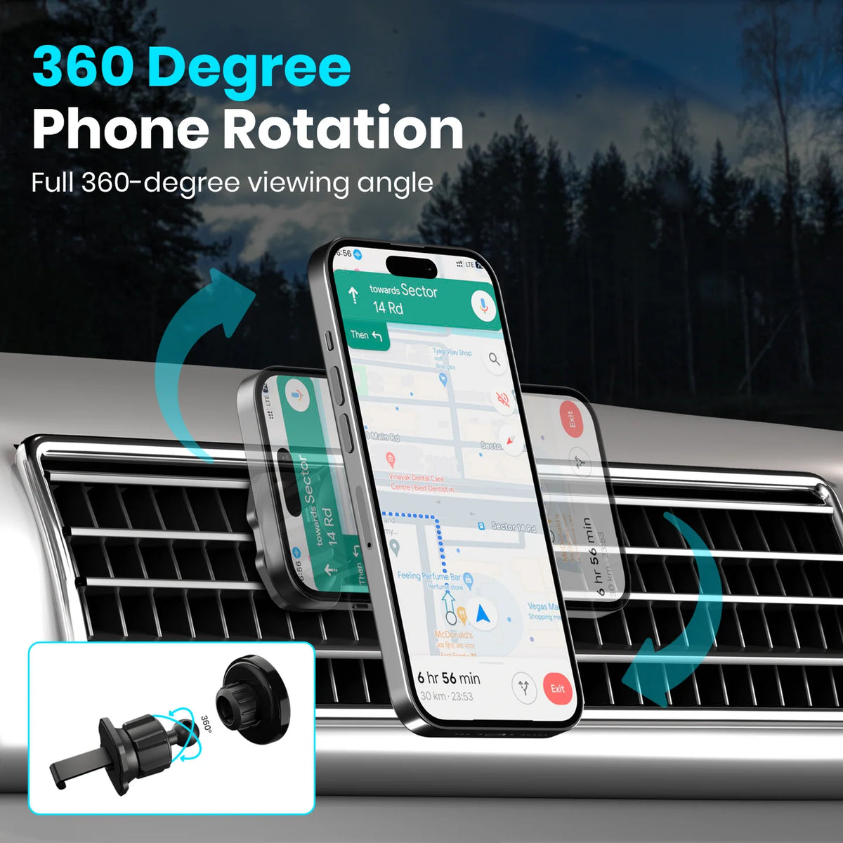 Mogun 4 Magnetic Car Phone Holder