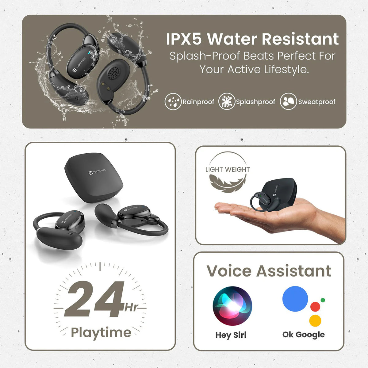 Harmonics Twins 31 Wireless Open-Ear Earbuds
