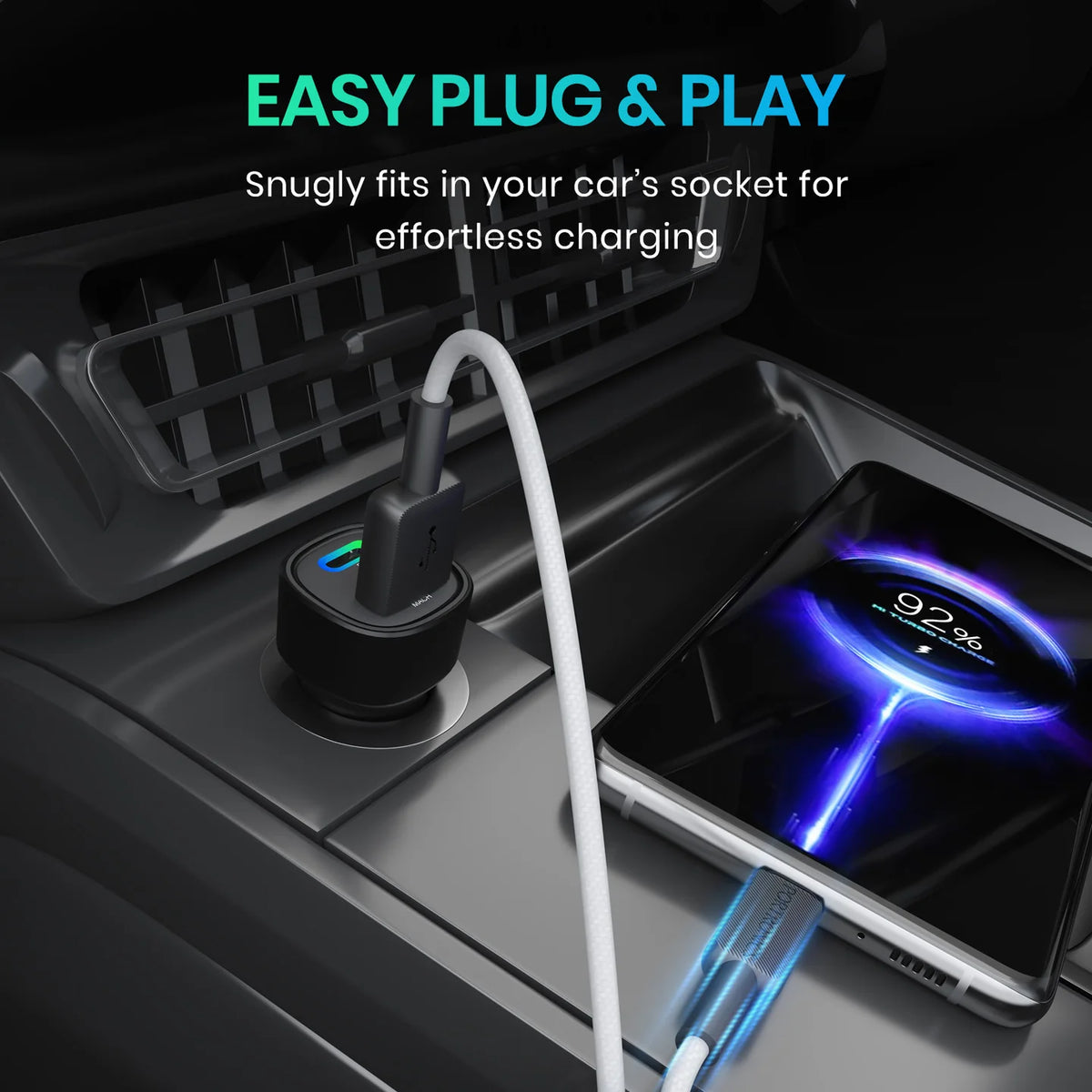 Car Power 80 DualPort Car Charger