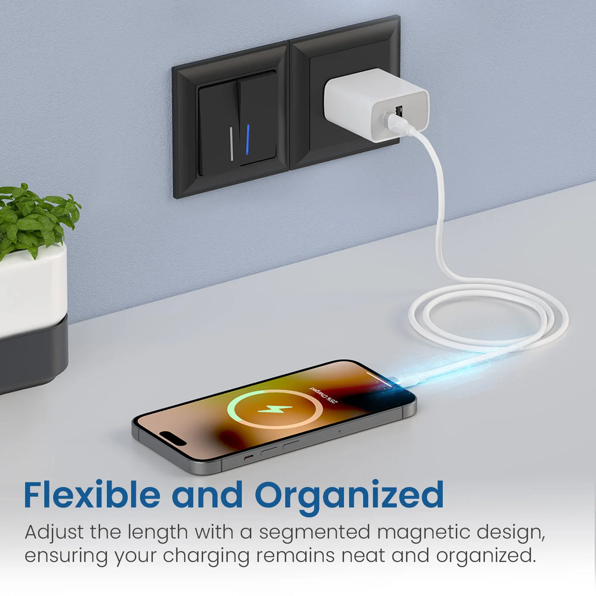 Maglink C Square Magnetic USB-C Cable
