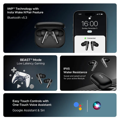 Airdopes 280 ANC Wireless Earbuds 