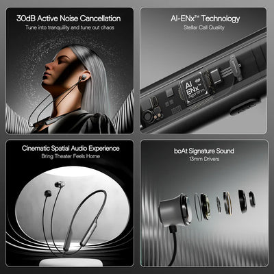 Rockerz 210 ANC Magnetic Neckband 