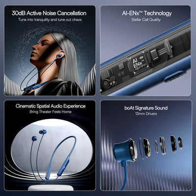 Rockerz 210 ANC Magnetic Neckband 