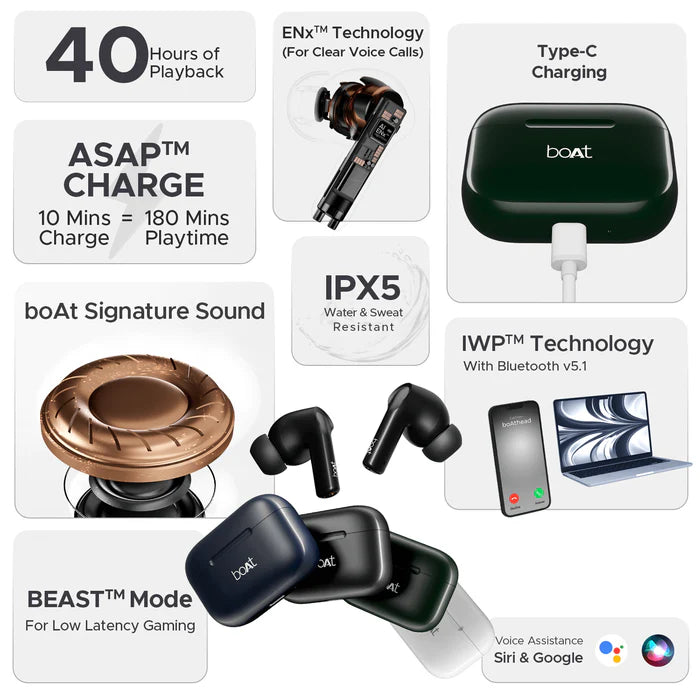 Airdopes 161 Wireless Earbuds 