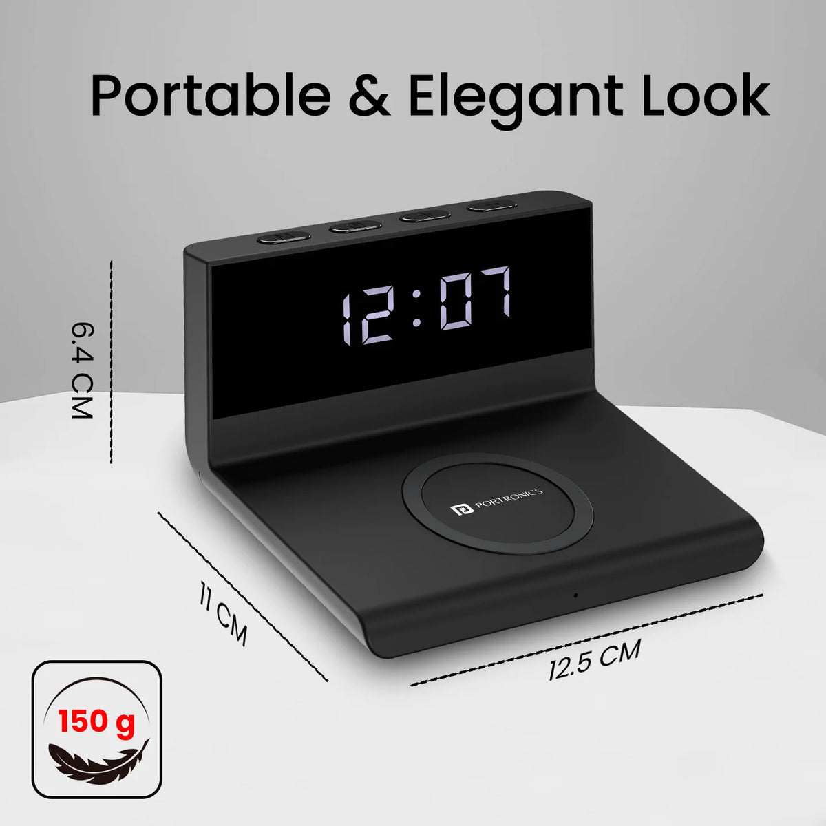 Freedom 4A Wireless Charger Alarm Clock
