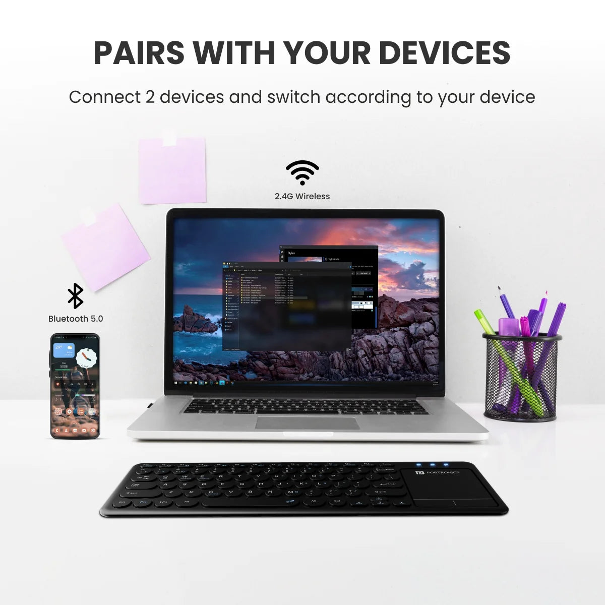 Bubble Pro Wireless Keyboard Touchpad
