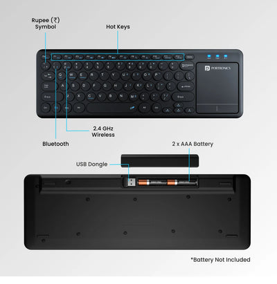 Bubble Pro Wireless Keyboard Touchpad