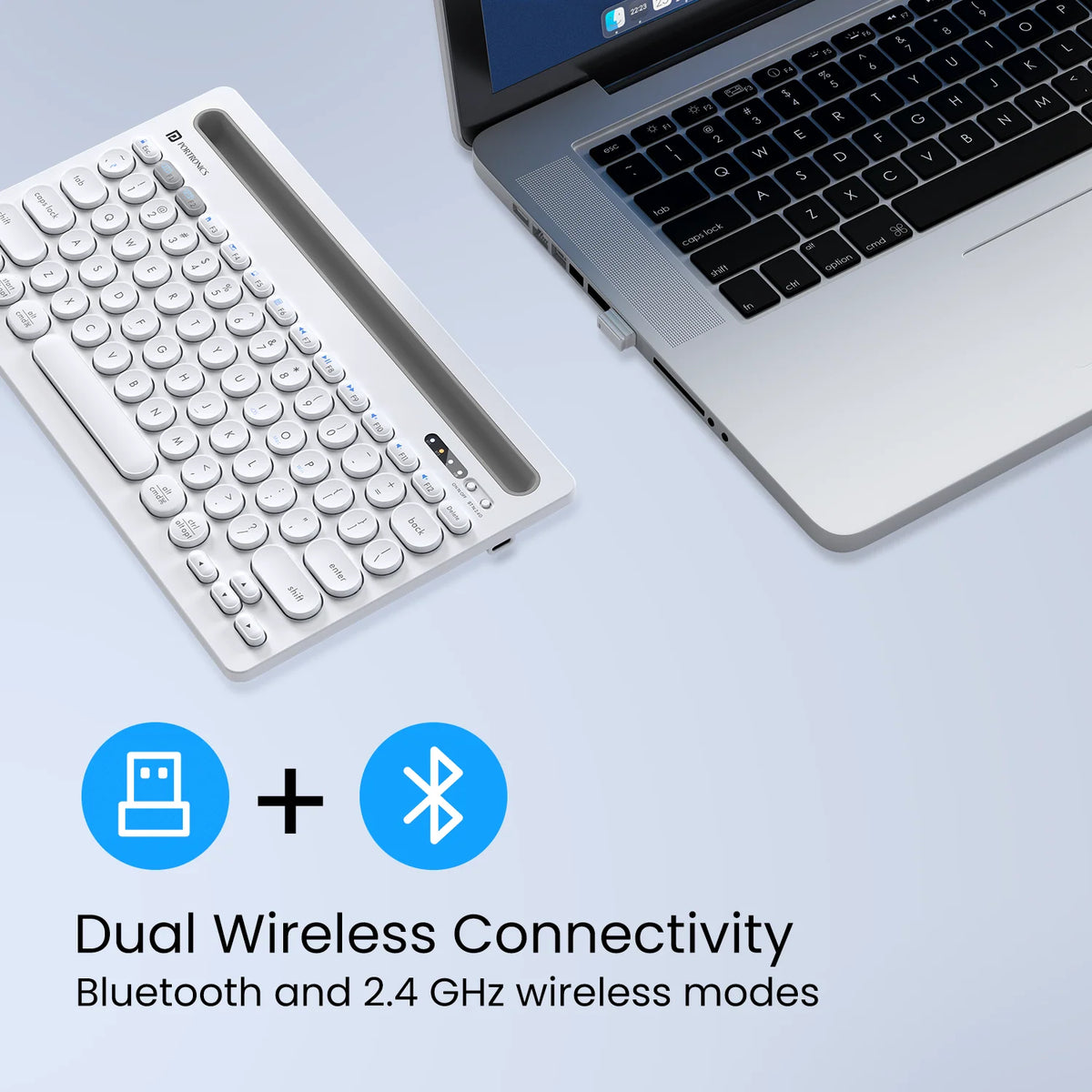 Bubble Dock Wireless Multi-Device Keyboard
