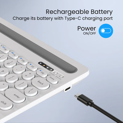 Bubble Dock Wireless Multi-Device Keyboard