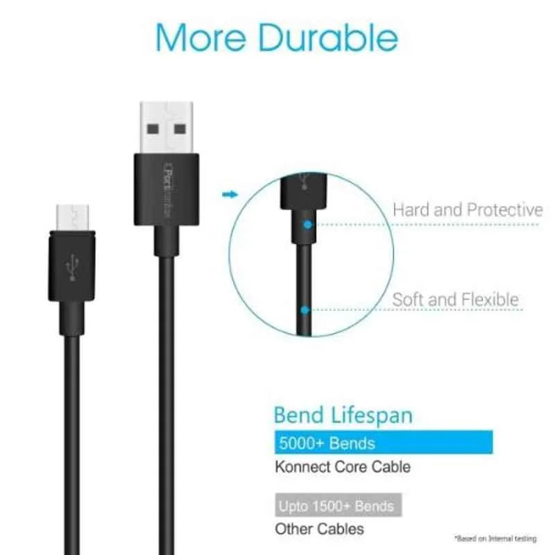 Konnect Core USB-A to Micro USB Cable