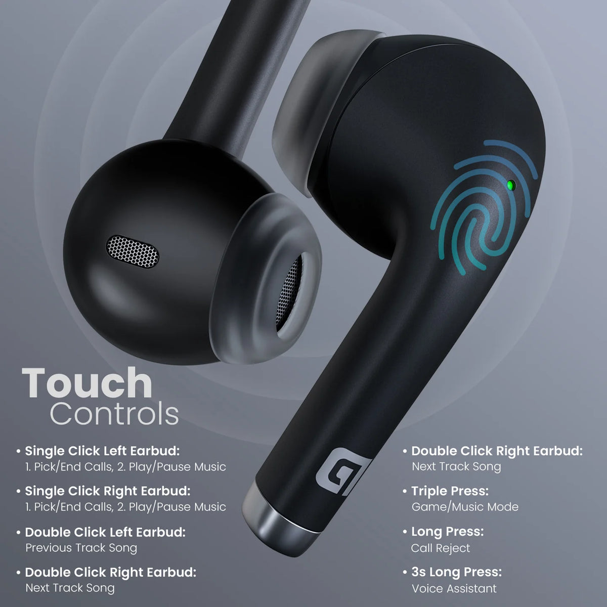 Harmonics Twins S19 Wireless Earbuds