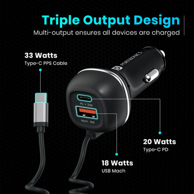 Car Power 1C USB-C Car Charger