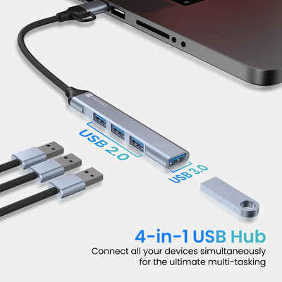 Mport 31 Pro 4-in-1 USB Hub