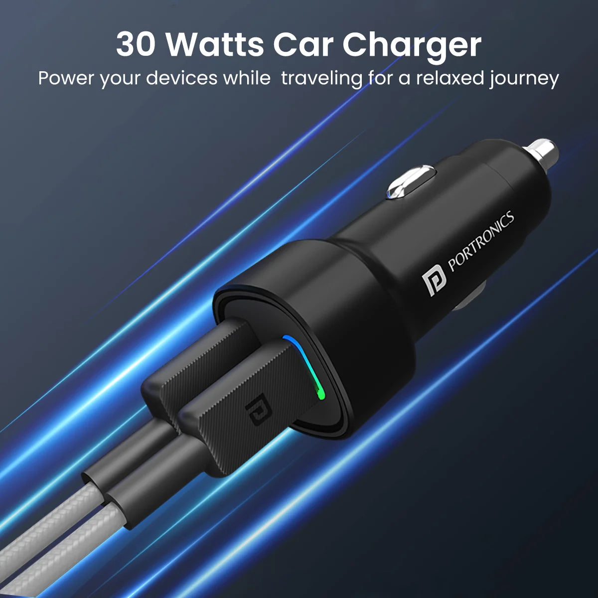 Car Power 30 Dual Port Car Charger