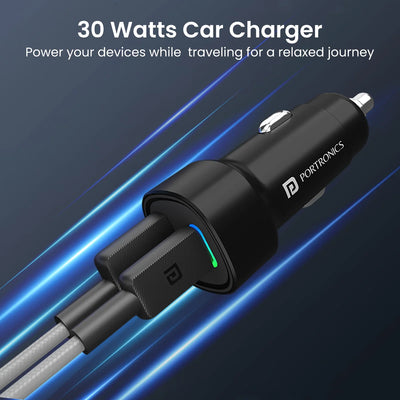 Car Power 30 Dual Port Car Charger