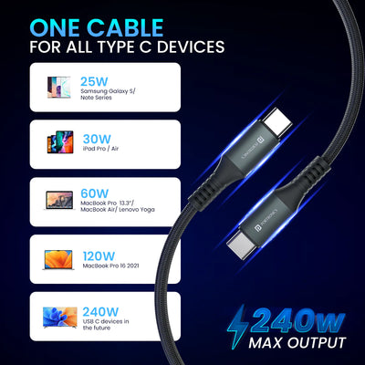 Konnect 240C 240W Type-C Charging Cable