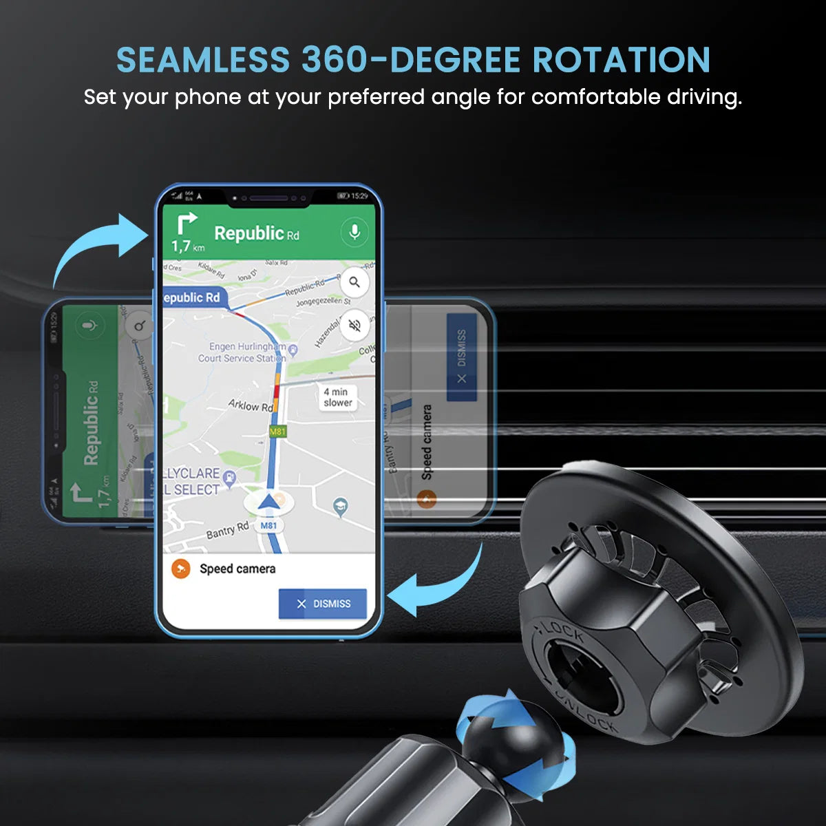 Magnetic Car Mobile Holder Mogun 2